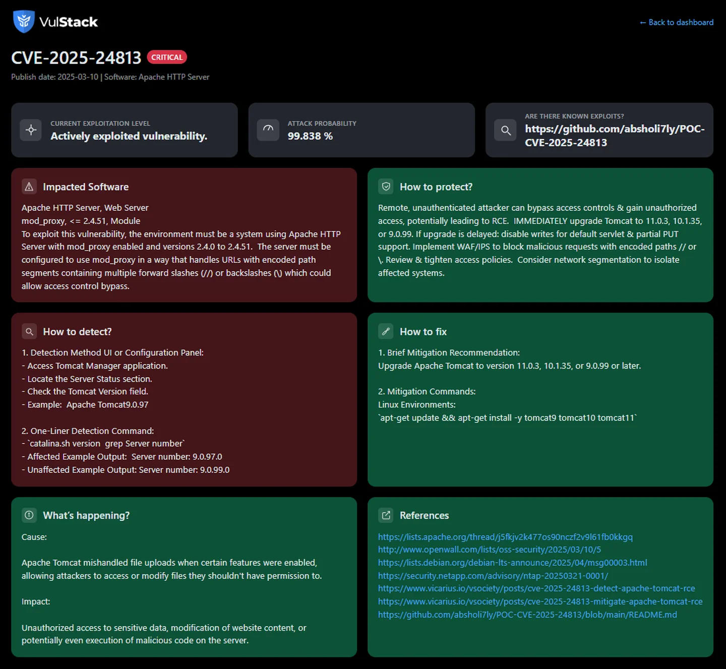 Detailed CVE report